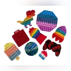 Pop-It’s, 8 Large, 1 Small, Game Controller, Popsicle, Gumball, Rocket, …